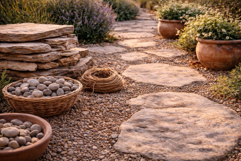 pavimentos para el jardín mediterráneo